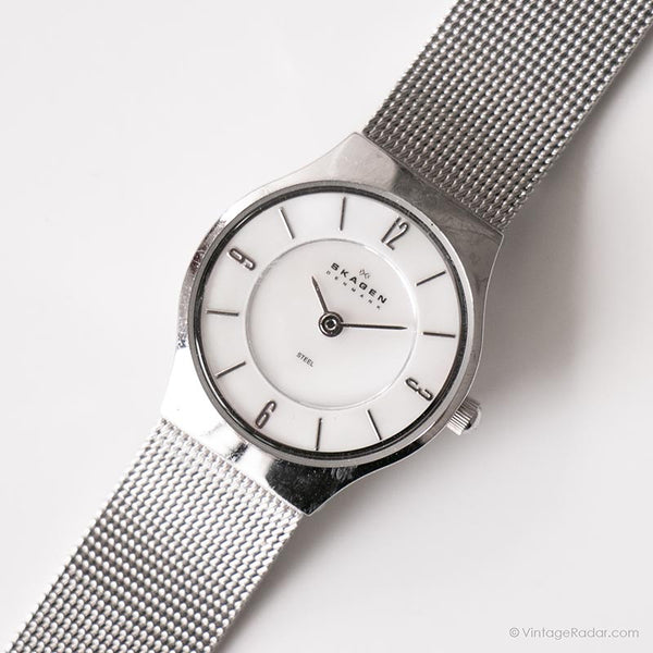Vintage Skagen Japan Quartz Watch | Mother of Pearl Dial Watch for Her