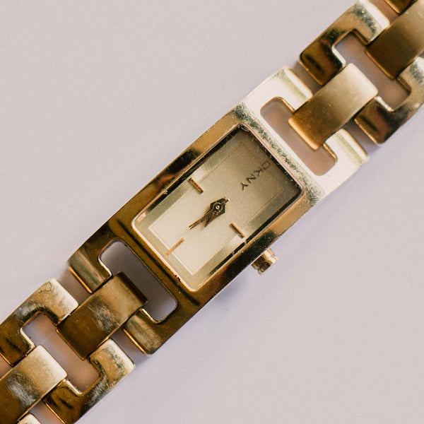DKNY Luxury Gold-tone Watch for Women | Square Dial DKNY Watch