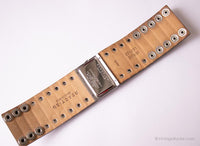 Vintage Reaction by Kenneth Cole Leather Cuff Watch for Women