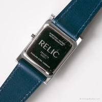 خمر مستطيلة Relic مشاهدة | ساعة نسائية جلدية زرقاء