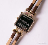Tiny Square-Dial Kenneth Cole Watch | Gold-tone Kenneth Cole Reaction Watch