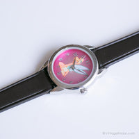Rosa vintage Tinker Bell Wallwatch | Señoras Disney reloj
