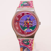 1993 Vintage Swatch Delhi GX125 reloj | Taj Mahal Swatch reloj