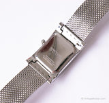 Vintage Silver-tone Kenneth Cole Reaction Square-dial Watch for Women