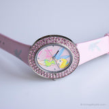 Rosa vintage Disney Vestir reloj para ella | Elegante Tinker Bell reloj