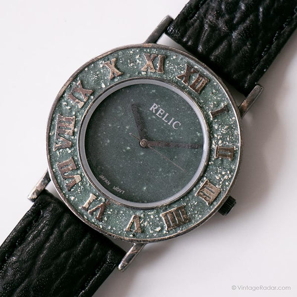 Vintage Green Relic von Fossil Uhr | Japan Quartz Mode Uhr