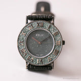 Verde vintage Relic por Fossil reloj | Moda de cuarzo de Japón reloj