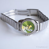 Cadran vert vintage Disney Montre-bracelet pour les dames | Collection rétro