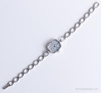 Vintage Silver-Tone Adora Uhr für sie | Schweizer Quarz Armbanduhr