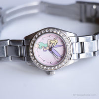 Acero inoxidable vintage Disney reloj para ella | Retro Tinker Bell reloj