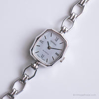 Vintage Silver-Tone Adora Uhr für sie | Schweizer Quarz Armbanduhr
