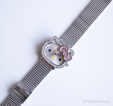 Hello Kitty en argent vintage montre | Acier inoxydable montre pour elle