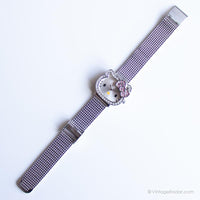 Vintage Silver-Tone Hello Kitty Uhr | Rostfreier Stahl Uhr für Sie