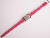 Damas pequeñas Anne Klein II reloj con una correa de cuero rosa