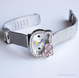 Hello Kitty en argent vintage montre | Acier inoxydable montre pour elle