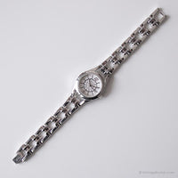 Vintage Tiny Relic Watch for Ladies | Pearl Dial Watch with Crystals