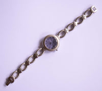 Marcador morado Guess reloj para mujeres | Tono plateado Guess Cuarzo reloj