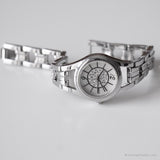 Vintage pequeño Relic reloj para damas | Dial de las perlas reloj con cristales