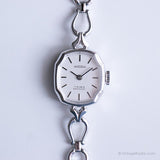 Vintage Mechanical Adora Watch | Silver-tone Watch for Her
