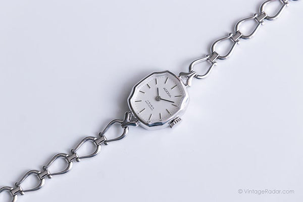 Vintage Mechanical Adora Watch | Silver-tone Watch for Her – Vintage Radar