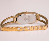 Rectangular vintage Anne Klein Cuarzo de diamante reloj para mujeres