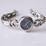 Vintage pequeño reloj por Relic | Damas dial azul acero inoxidable reloj