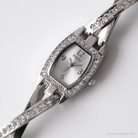 Vestido de folio vintage reloj para damas | Rectangular reloj con cristales