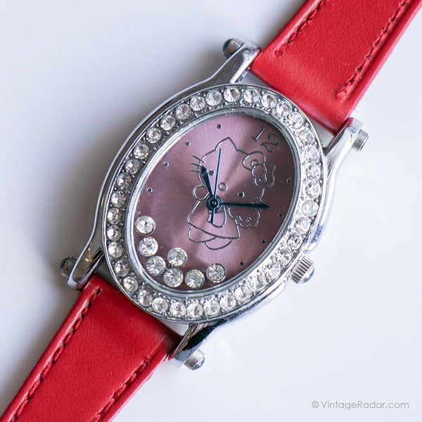 Vintage Pink Hello Kitty Uhr für Damen | Süßes Kleid Uhr für Sie