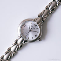 Jahrgang Relic Mini Uhr für Damen | Rundes Zifferblatt Silber-Ton Uhr
