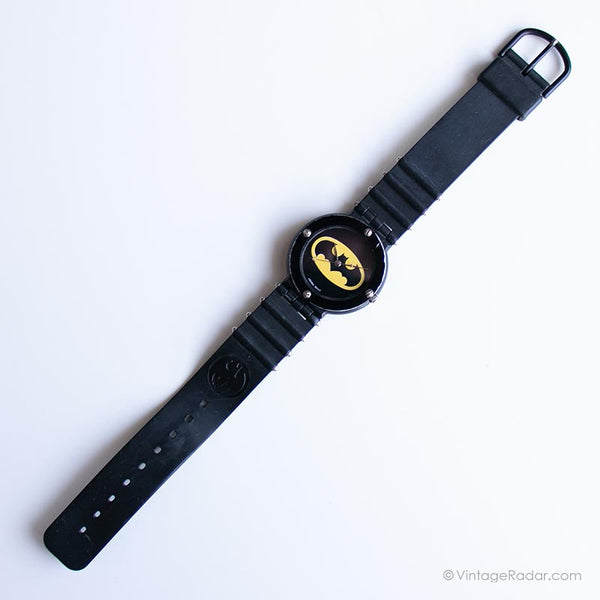Vintage Black Batman Watch | Retro DC Comics Wristwatch – Vintage Radar