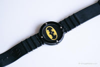 Vintage Black Batman Watch | Retro DC Comics Wristwatch