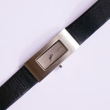 Minimalistisch DKNY Uhr für Frauen | Silberton-rechteckiger Quarz Uhr
