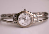 Vintage Minimalist Silver-Tone Anne Klein Uhr | Damen Datum Uhr