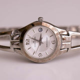 Tono d'argento minimalista vintage Anne Klein Guarda | Orologio da appuntamento da donna