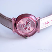 خمر الوردي سوبرمان مشاهدة لها | Wristwatch السيدات الخارقة