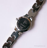 Tono plateado vintage Fossil reloj para mujeres | Vestido de damas pequeñas reloj