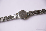 Vintage Silver-Tone Fossil Uhr für Frauen | Winzige Damen kleiden sich Uhr