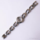 Tono plateado vintage Fossil F2 reloj para ella | Fossil Cuarzo reloj para damas