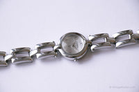 Vintage Silver-tone Fossil F2 Watch for Her | Fossil Quartz Watch for Ladies