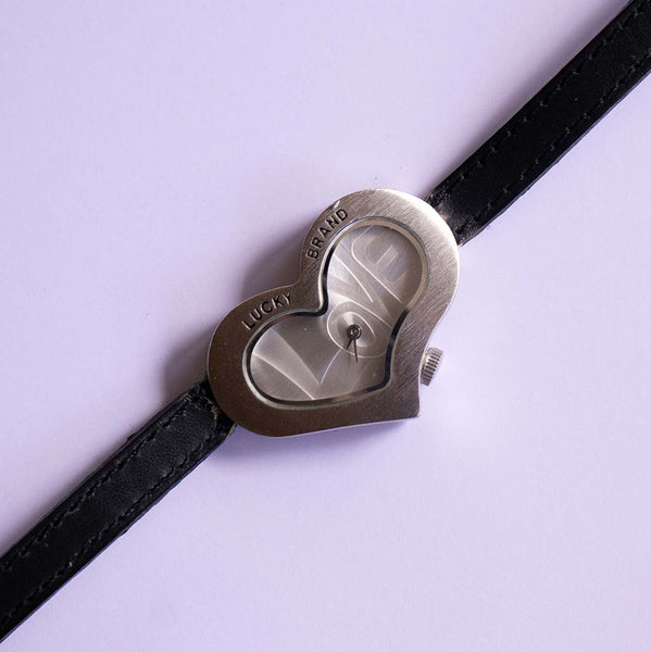 Lucky Brand Heart-Shaped Watch | Love and Peace Hippie Women's Watch