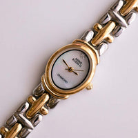 صغير الحجم Anne Klein II Diamond Watch مع Pearly Dial | ساعة مصممة خمر