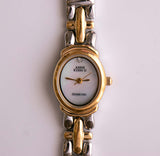 Tiny Anne Klein II Diamond Watch with Pearly Dial | Vintage Designer Watch