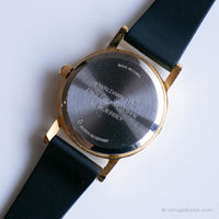 Vintage Gold-Tone Valdawn montre | Montre-bracelet à imprimé vache