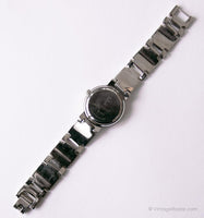 Vintage Black-Dial Fossil F2 Damen Quarz Uhr | Sehr dünnes Handgelenk Uhr