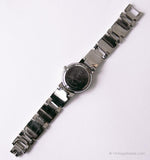 Dial negro vintage Fossil Cuarzo de damas f2 reloj | Muñeca muy delgada reloj