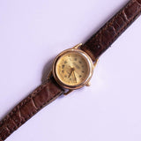 Klassiker Retro Guess Uhr für Frauen | Gold-Ton Guess Quarz Uhr