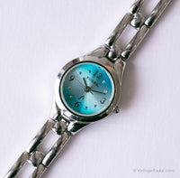 Dial blu Fossil Orologio da quarzo F2 per donne | Orologio designer di donne vintage