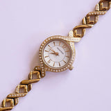Gold-Ton Armitron Damen Uhr | Luxus Swarovski Crystal Uhr