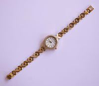Tono dorado Armitron De las mujeres reloj | Luxury Swarovski Crystal reloj