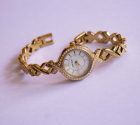 Tono dorado Armitron De las mujeres reloj | Luxury Swarovski Crystal reloj